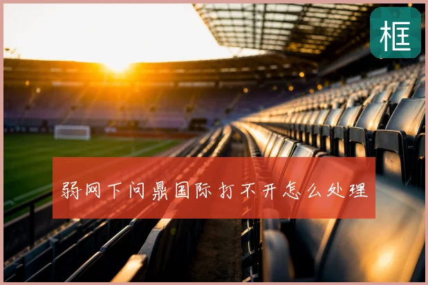 弱网下问鼎国际打不开怎么处理